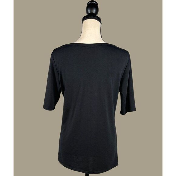 LulaRoe Black T-Shirt “Be the Person Your Dog Thinks You Are” Size Large - Picture 3 of 8